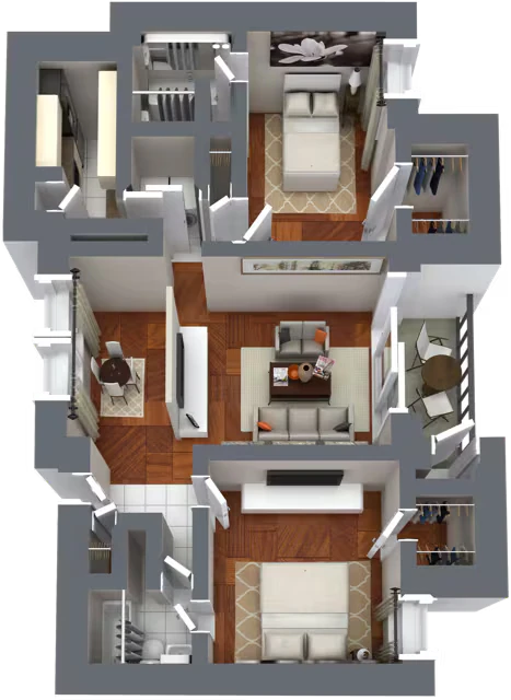B2 Traditional 2052 floor plan